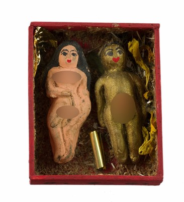 Mae Hong Prai Couple Thai Amulet - Fortune Love Wish Box 2428