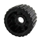 4" Dia Boat Trailer Wobble Roller Ribbed 22mm Bore 3" Wide Black Jet Ski Trailer