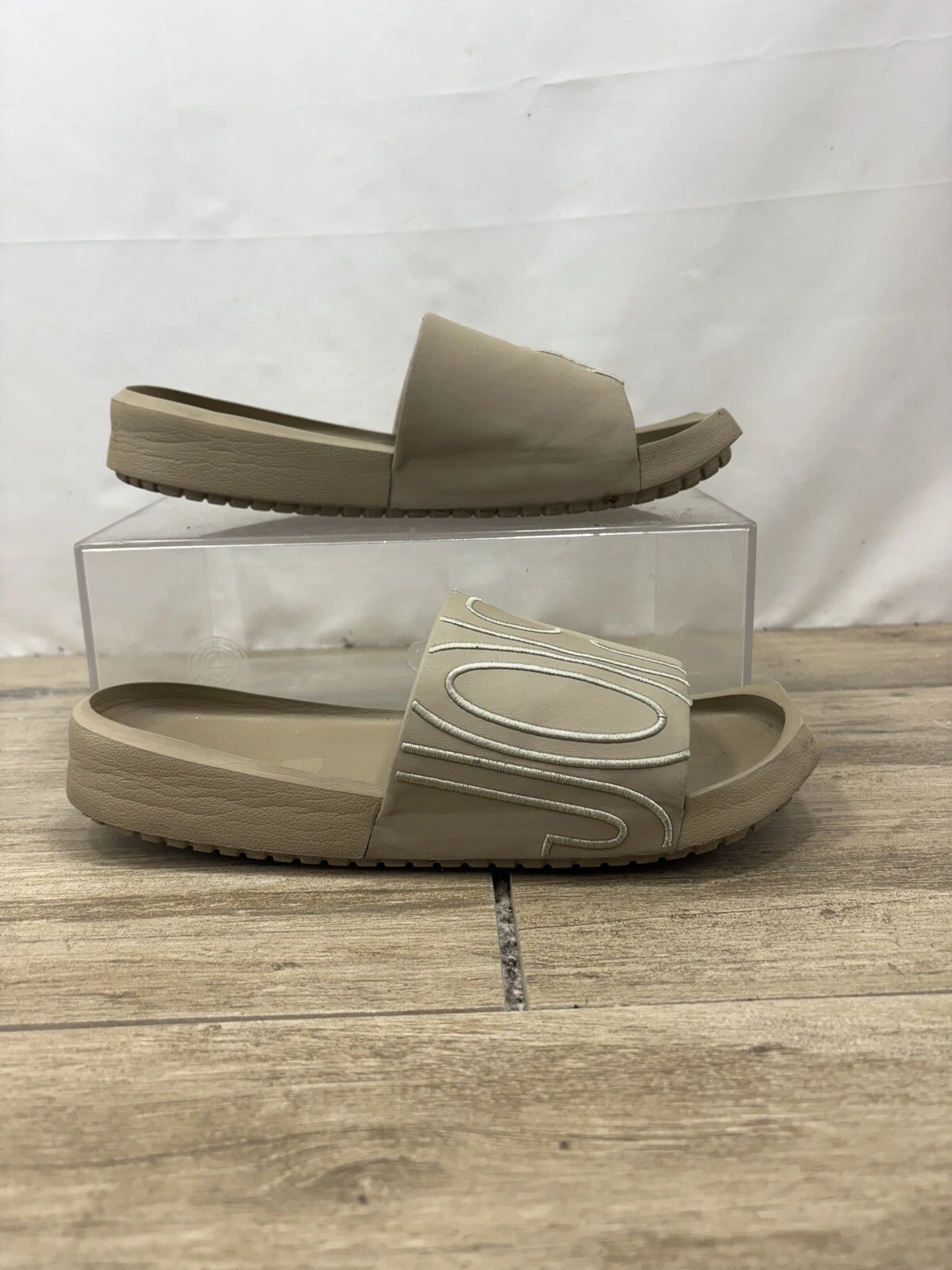 Nike Jordan Nola Slide sandali donna taglia 11 cachi CZ8027 200 marrone marrone marrone