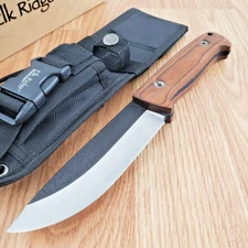 Elk Ridge Fixed Knife 5.25" Full Tang Stainless Steel Blade Pakkawood Handle