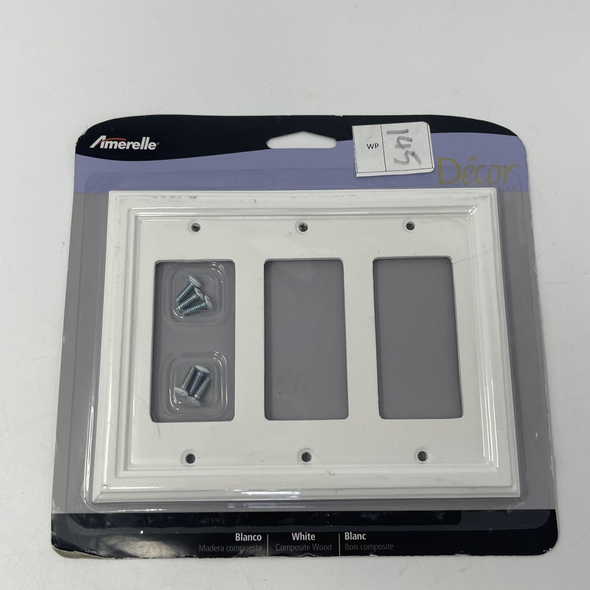 ELLY パネル AMERELLE Elly 3 Gang Rocker Composite Wood Décor Wall Plate