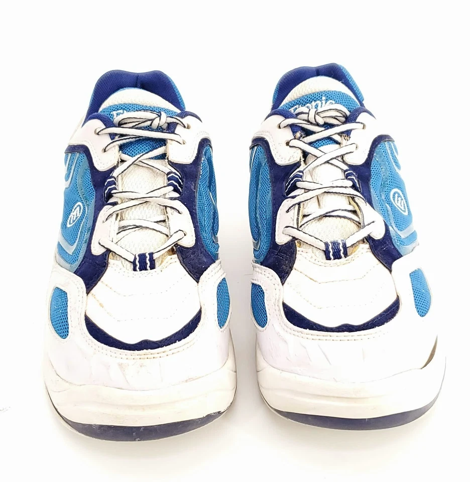 Zapatillas deportivas Etonic para mujer blancas azules con cordones perfectas deslizables talla 9,5 M Foto 2 de 4