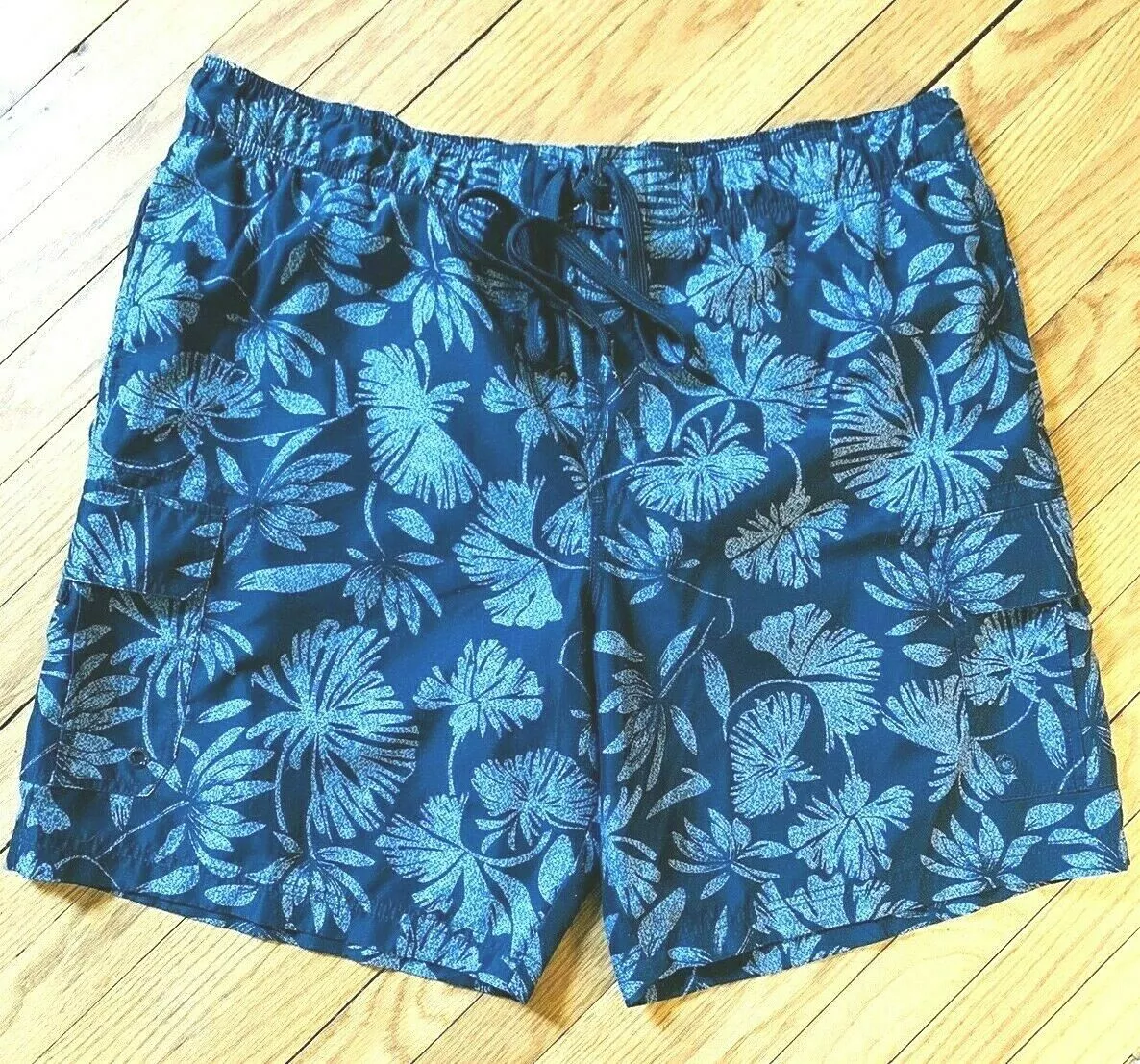 Men s 2X Blue OP Board Shorts Swim Trunks with Mesh Lining Pockets Size 44