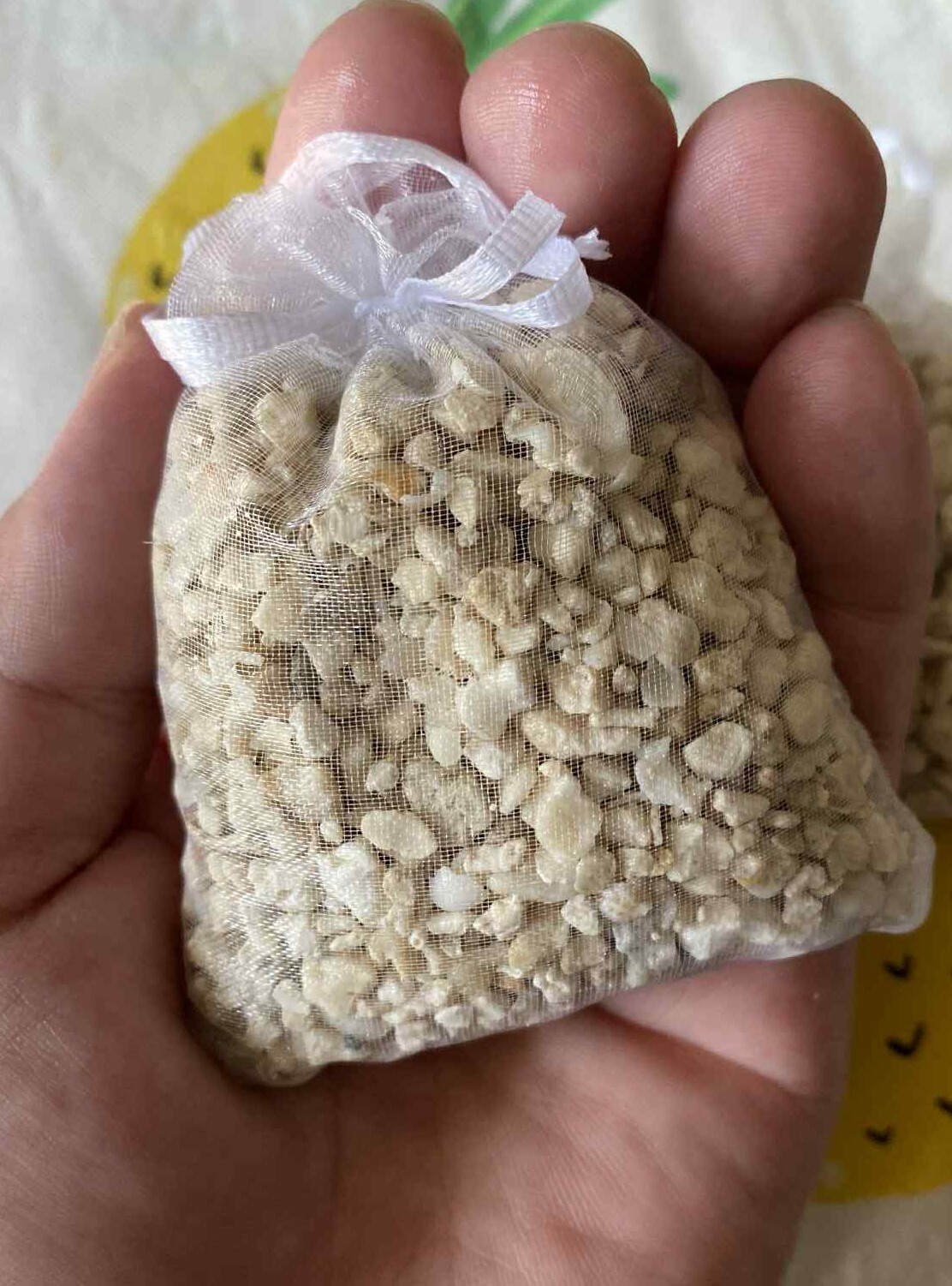 Crushed Coral- Raise Low pH GH KH Aquariums - Calcium Carbonate - 4oz Mesh Bag