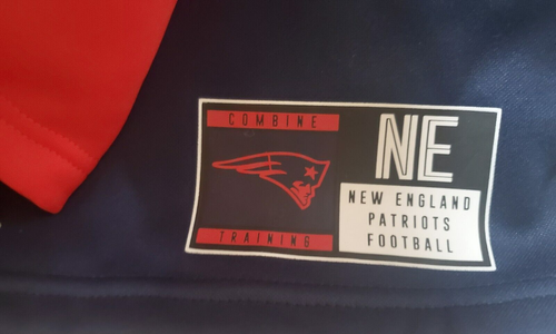 NE Patriots New Era Combine Auth O-Line Raglan Zip Jacket Coat Mens S + 1 KOOZIE - Picture 6 of 13