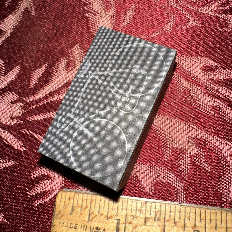 Bloque de impresión bicicleta vieja ¡Bonita imagen! Foto 3 de 4