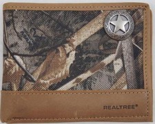 ZEP PRO Western TEXAS STAR Realtree MAX 5 Camo Bifold Wallet Tin Gift Box