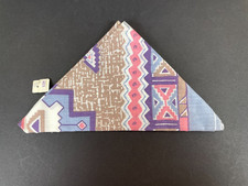 NEW Vintage Aztec Southwest Blue Pink Purple Bandana Handkerchief USA Wamcraft