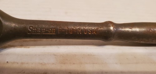 Snap On 3/8 Ratchet F-70-M Working Fine Showing Wear - As shown - Picture 6 of 6