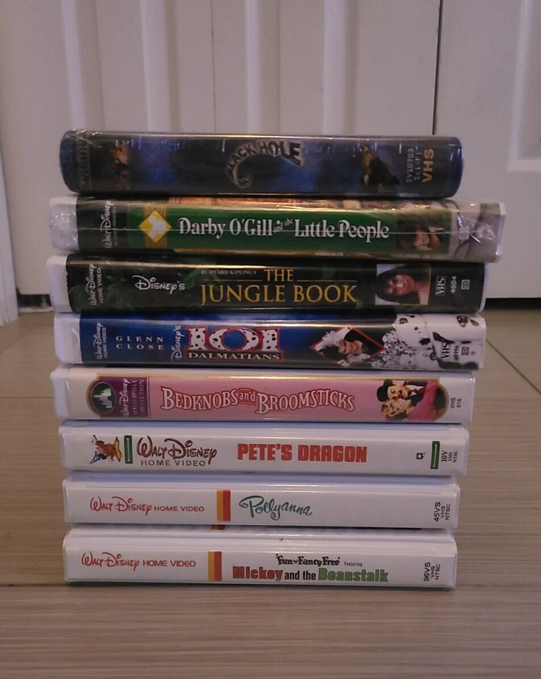Walt Disney Classic live action films - VHS Clamshells -3 vintage -  Lot of 8 Foto 2 de 2