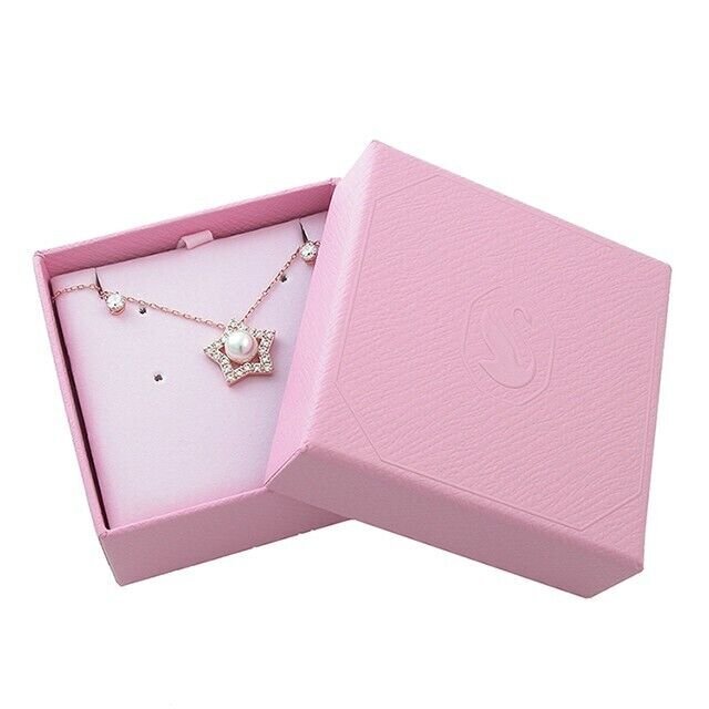 Swarovski Stella necklace Mixed cuts, Star, White, Rose gold