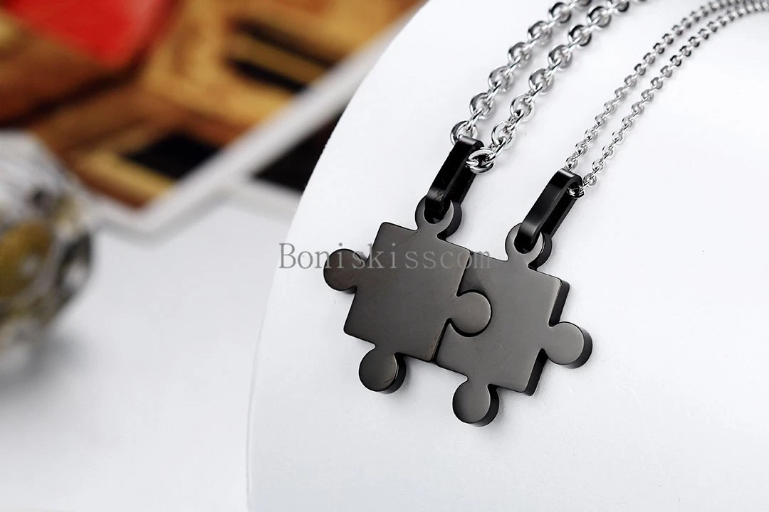 Puzzle piece necklace hotsell set for couples