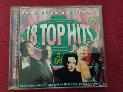CD  Various  18 Top Hits aus den Charts International  3/1998 Label Top 13 Music