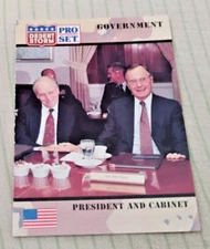 1991 Pro Set Desert Storm President George H.W. Bush And Cabinet #111 NM-MT