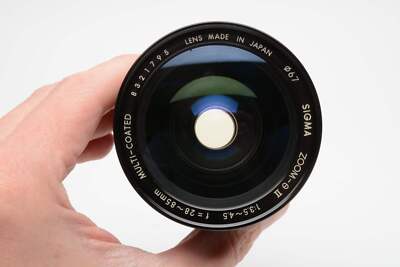 Sigma MF 28-85mm f3.5-4.5 zoom lens for Nikon Ai-S mount, very