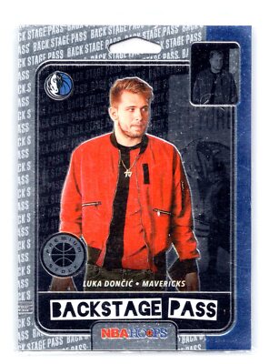 2020 NBA Hoops Premium Stock #3 Luka Doncic Backstage Pass Dallas Mavericks