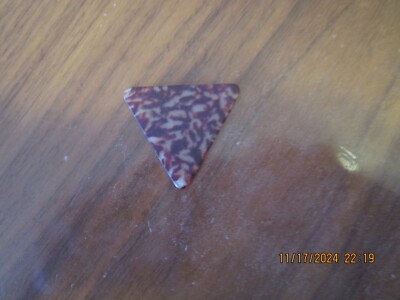 60s Vintage Herco Red Specked #34 - Stamped Japan Triangle Guitar Pick #1321 NOS
