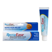 RectaEase  Hemorrhoid Relief Cream with 5% lidocaine 1 oz Tube | Fast Relief 