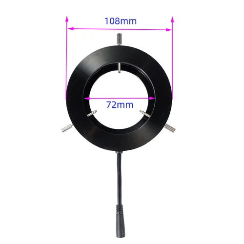 144LED Ring Light Source Illuminator Four Zones Adjustable Stereo Microscope - Picture 5 of 6