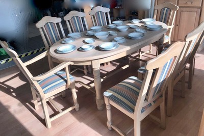 Hochwertiger Esszimmer Esstisch Tisch Sideboard Kommode 8 Stuhle Neuwertig Ebay