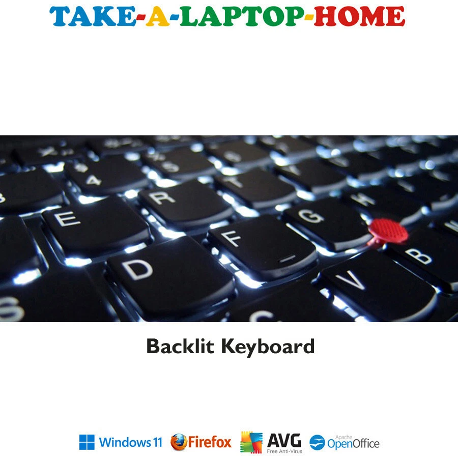 Lenovo HD Laptop Windows11 Pro Fast NVMe SSD Intel i5 3.1GHz Backlit Keyboard - Image 3 of 4