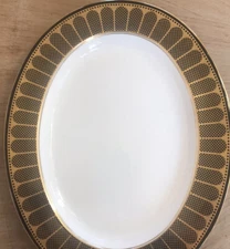 Spode MARBLE ARCH BLACK GOLD One Demitasse Coffee Cups Fine Bone ENGLAND