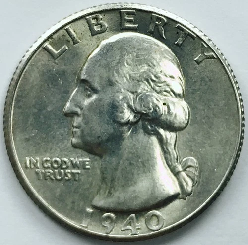 1940 S WASHINGTON QUARTER! GEM BU+++! INCREDIBLE FIND! WONDERFUL! WOW! NR #P1555