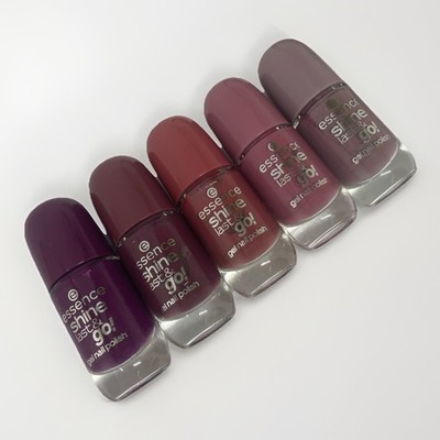 essence Shine Last & Go! Gel Nail Polish Set 5 Stück Nagellack warm 5 x 8 ml
