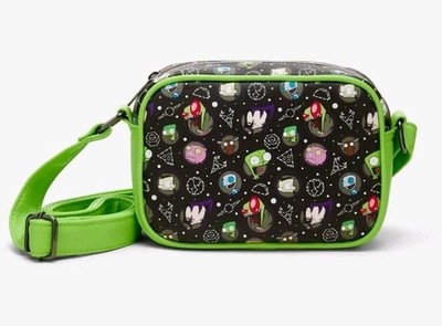 NEW Loungefly Invader Zim Constellations AOP Camera Small Crossbody Bag