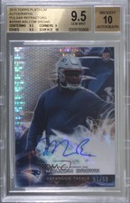 2015 Topps Platinum Rookies Pulsar Refractor 7/50 Malcom Brown BGS 9.5 Auto 0nr3