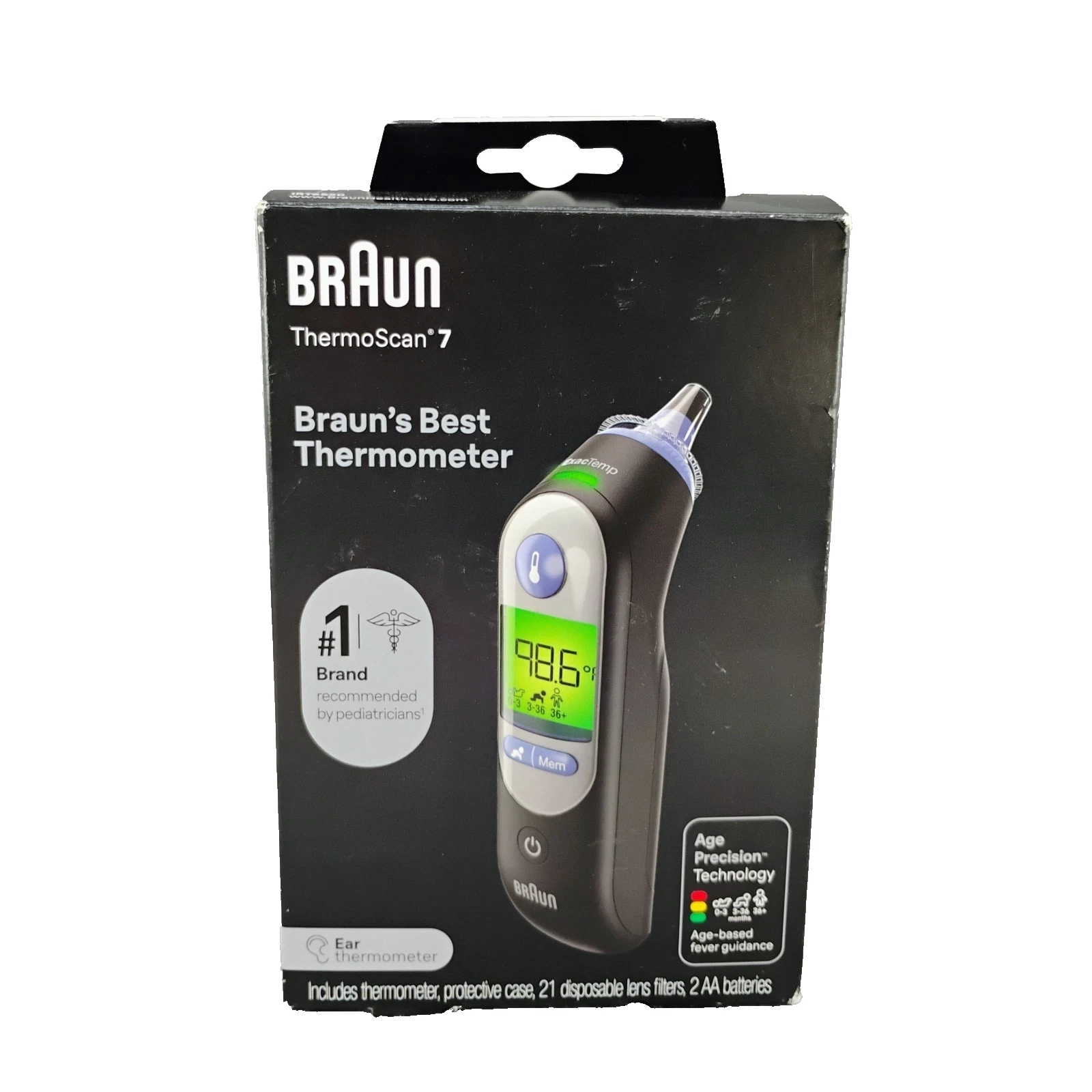 Braun ThermoScan 7 Ear Thermometer with Age-Based Fever Guidance for Baby
Opens in a new window or t