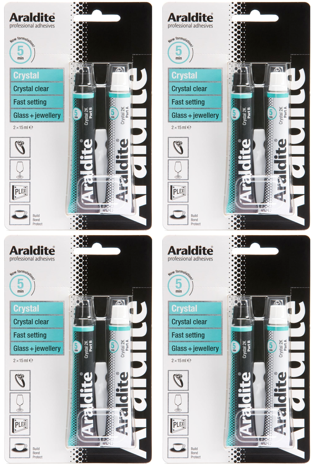 3x Araldite Crystal Clear Ceramic Glass Jewellery China Porcelain Glue Adhesive - Image 14