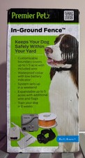 Premier Pet In-Ground Fence Up 1/3 acre Waterproof Collar low battery Indicator