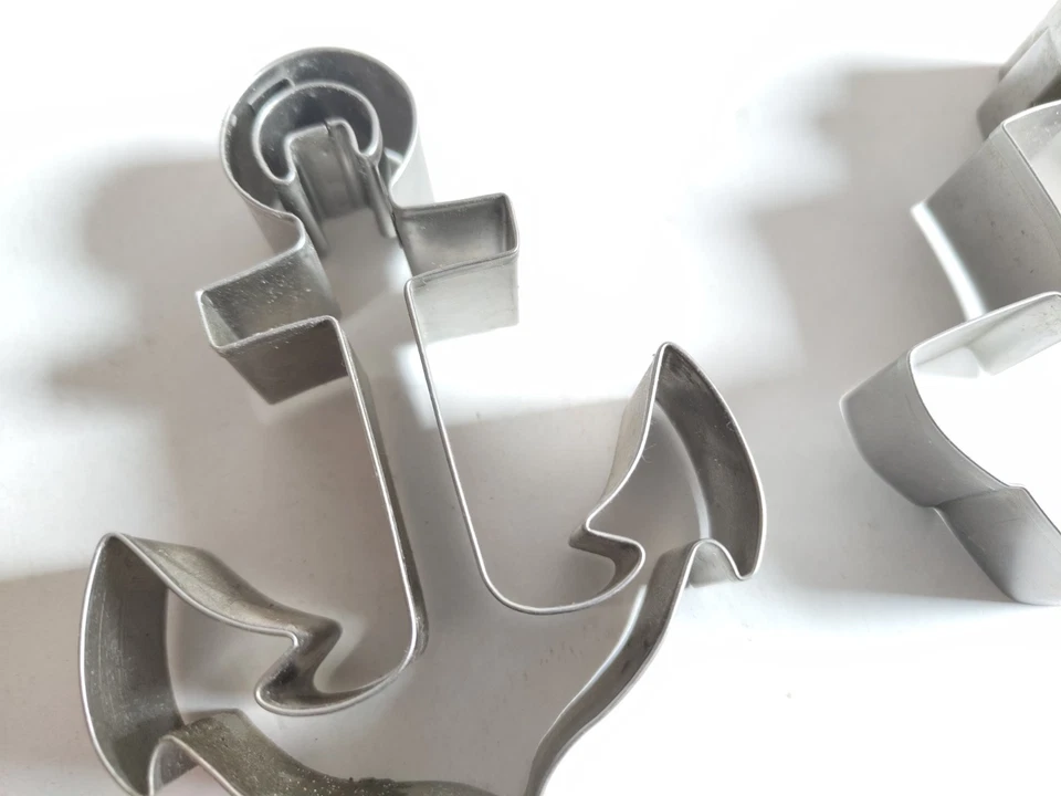 XL Ausstecher 2er Set Segelboot Anker Ausstechform Keksausstecher Schiff maritim - Bild 2 von 4