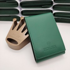 OROLOGIO ROLEX PELLE VERDE MARSUPIO DA VIAGGIO REGALO VIP