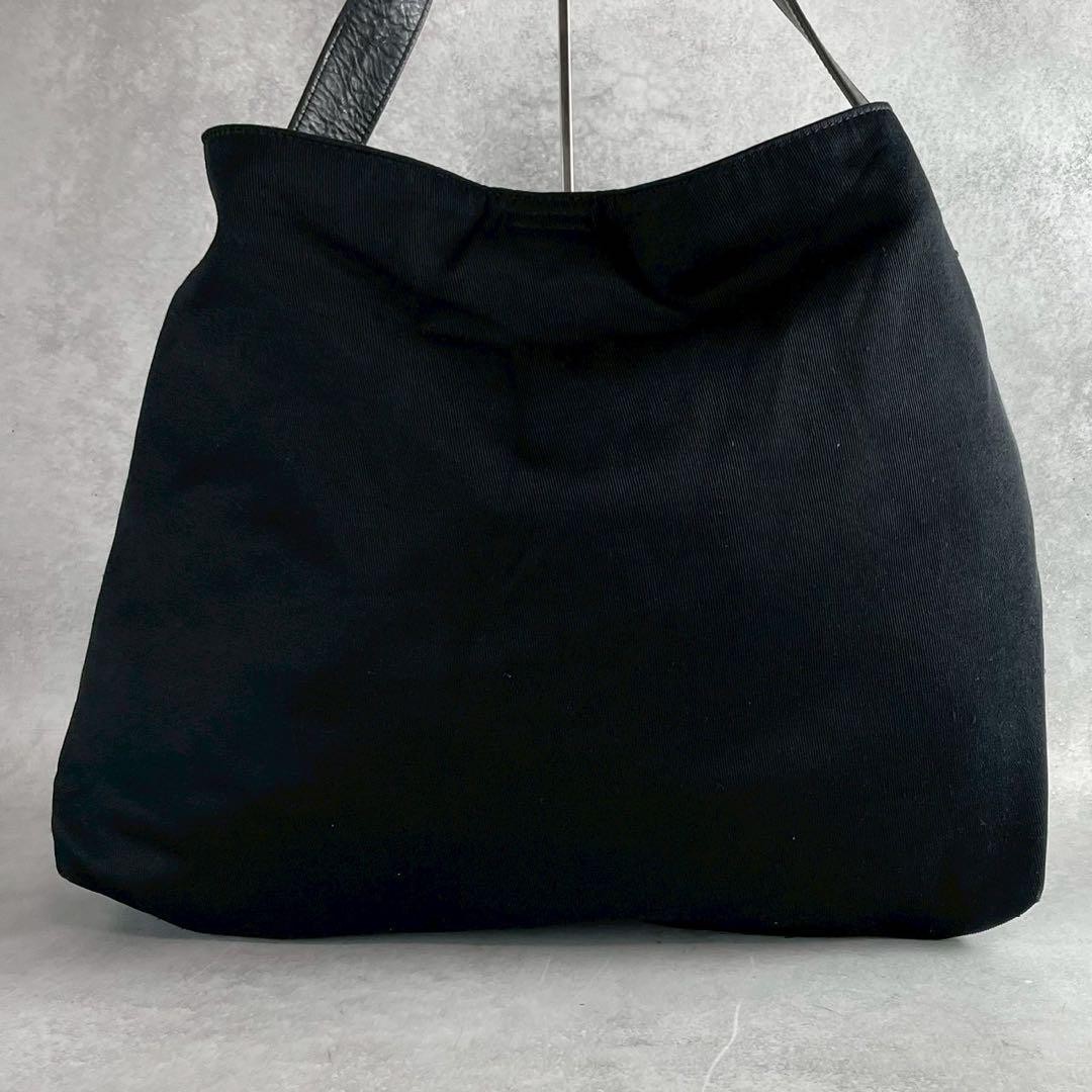 バッグ Yohji Yamamoto +NOIR One Shoulder Bag Yohji Yamamoto +NOIR One Shoulder Bag Leather Black Used Authentic