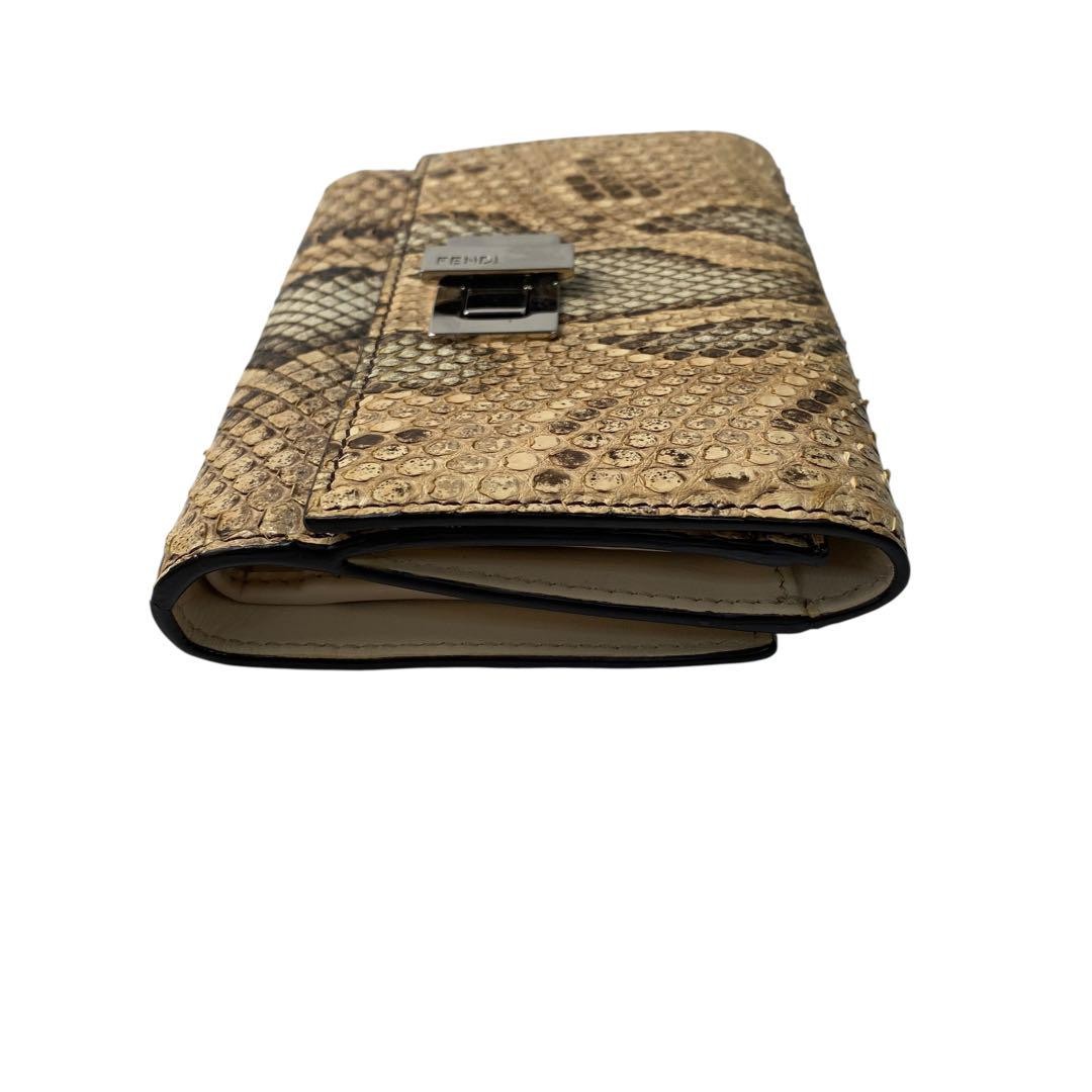 Fendi Trifold Wallet Python peekaboo excellent gi… - image 5