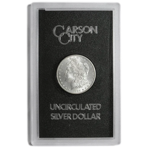 1884-CC $1 Morgan Silver Dollar GSA Uncirculated, Box & COA