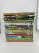 13 Kid DVD Lot of PBS WordWorld: Lucky Duck, The Train Escape, and Many More