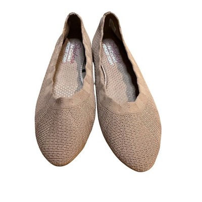 Skechers Cleo 2.0 Love Spell Mocha Knit Ballet Flats 158343 Womens 7.5