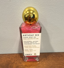 Truly Birthday Sex Body Oil 3.1 fl oz Vegan Clean w/ Niacinamide  Peptides