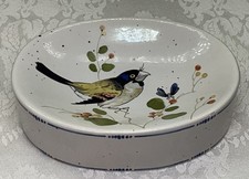Jabonera de porcelana Fitz & Floyd Oiseau Bird vintage 1977