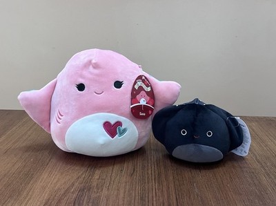 Squishmallow 5  Stingray Black Spotted  NWt Plush Fen Fang Mana Ray 8  Saxa Set