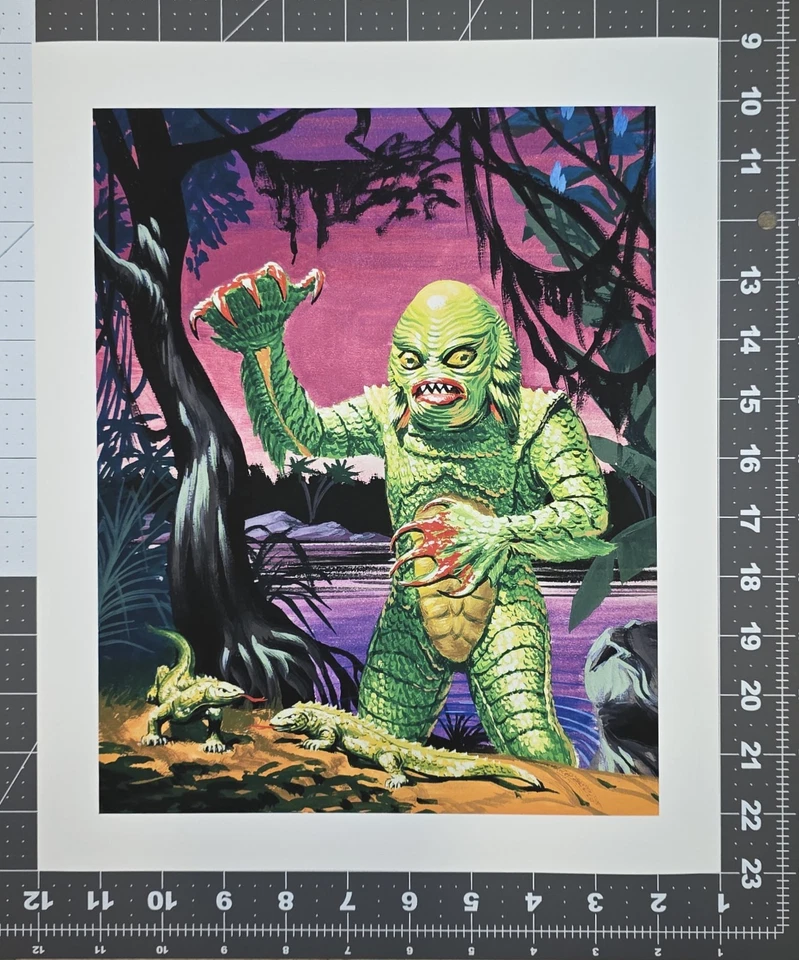 Juego de 6 impresiones de obras de arte de productos de plástico estándar Universal Monsters de 6-11x14 Foto 2 de 4