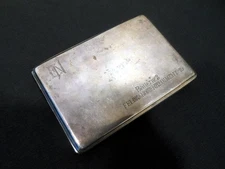 WW1 Austro-Hungarian - SILVER CIGARETTE CASE - PRESENTATION PIECE - F.K.R.19