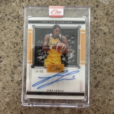 2025 Panini One and One WNBA Lisa Leslie First Team Signatures /99 Auto Sparks
