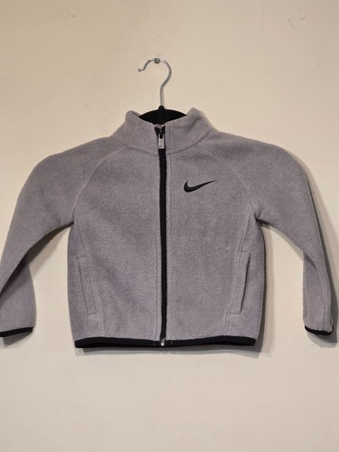 Nike Toddler Boys 2T Gray Fleece Full Zip Jacket