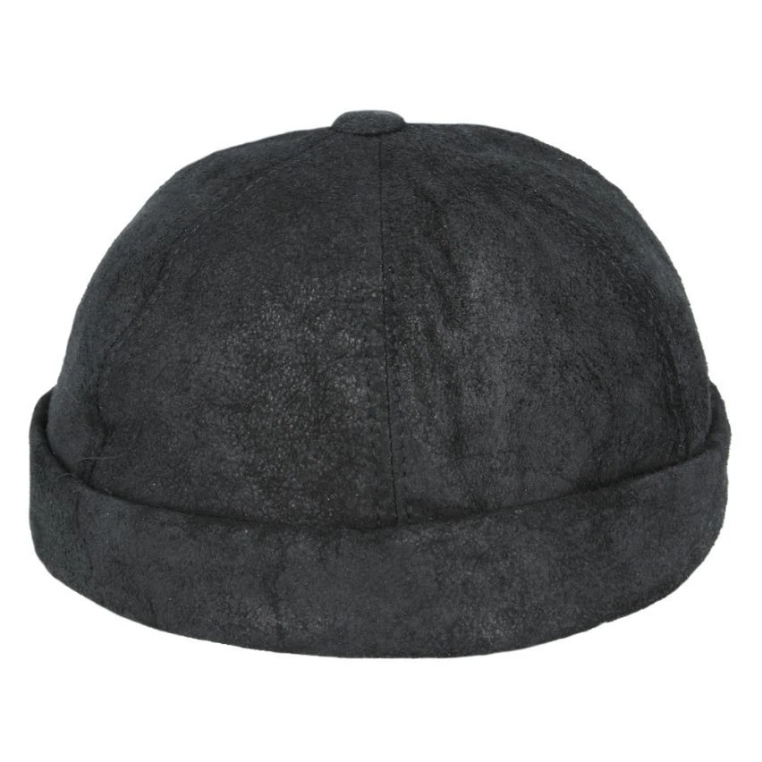 Men’s 100% Leather Docker Hat Retro Brimless Sailor Beanie Rolled Cuff
Opens in a new window or tab
