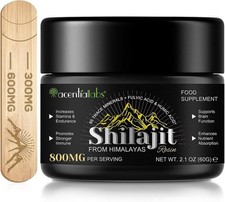 Shilajit Pure Himalaya Bio 60g, Résine de Shilajit avec 85+ Traces de Minéraux