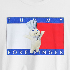 Tummy Poke Finger - Tommy Parody T-Shirt